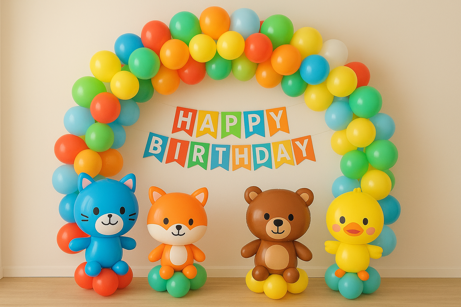 Cartoon Character Balloon Setup